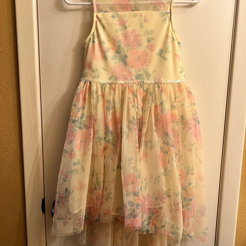 Lilt Pink and Yellow Flower Sundress Sleeveless. Size 10 Girls